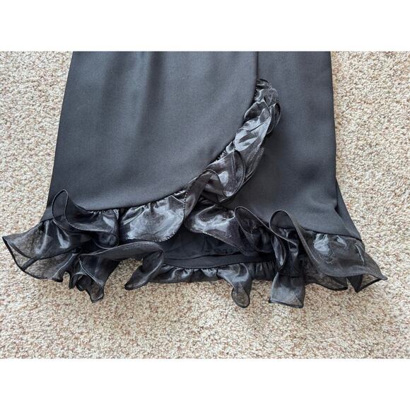 JBS Boutique, Womens Cocktail Dress, size 10, Black, flared, ruffle - Picture 6 of 9